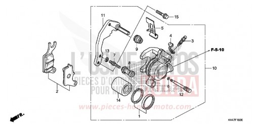 ETRIER DE FREIN AVANT NSC110MPDK de 2019